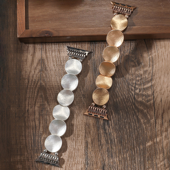 Metalni elastični kaiš za Apple Watch – Ženski, 22 mm sučelje, moderog stila, metalni kaiš, s kružnim zatvaračem