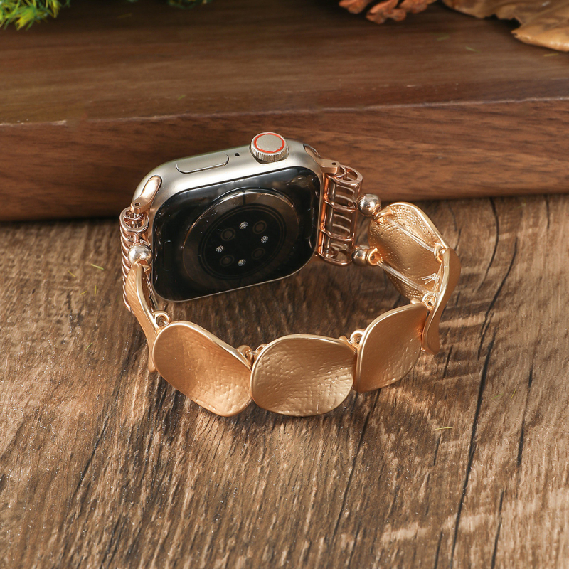 Metalni elastični kaiš za Apple Watch – Ženski, 22 mm sučelje, moderog stila, metalni kaiš, s kružnim zatvaračem