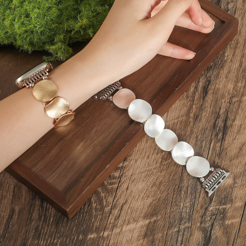 Metalni elastični kaiš za Apple Watch – Ženski, 22 mm sučelje, moderog stila, metalni kaiš, s kružnim zatvaračem