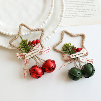 Henggang Μεταλλική Τέχνη Πεντακόρυφος Αστέρι Καμπάνα Διακόσμηση Χριστουγέννων