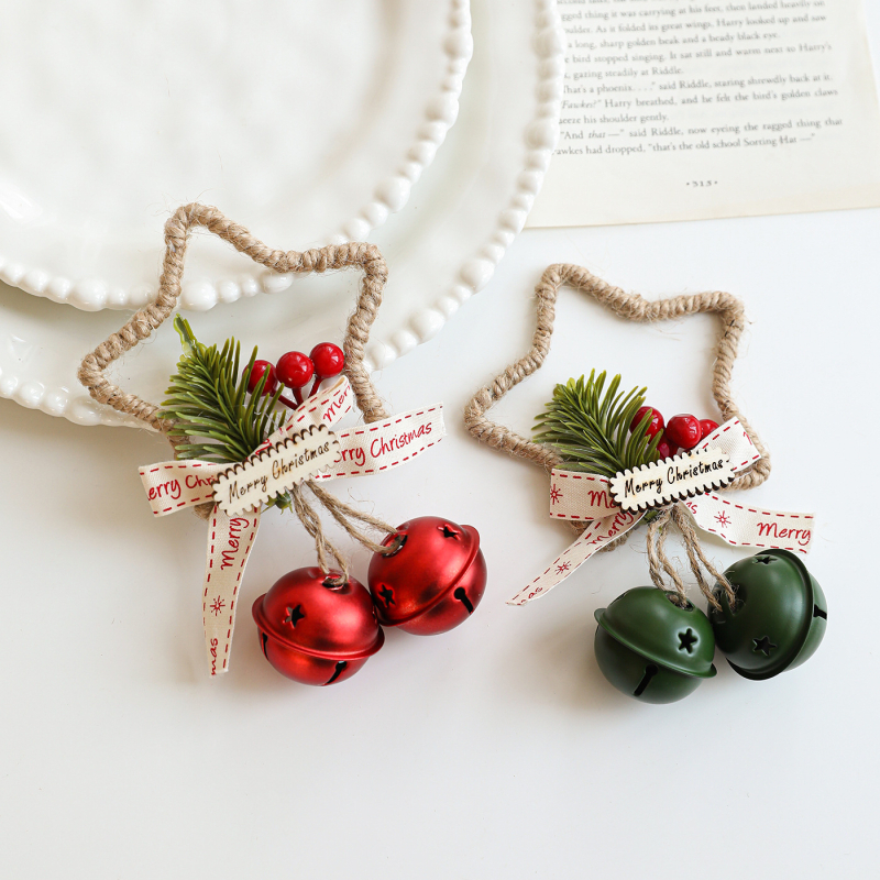 Henggang Μεταλλική Τέχνη Πεντακόρυφος Αστέρι Καμπάνα Διακόσμηση Χριστουγέννων