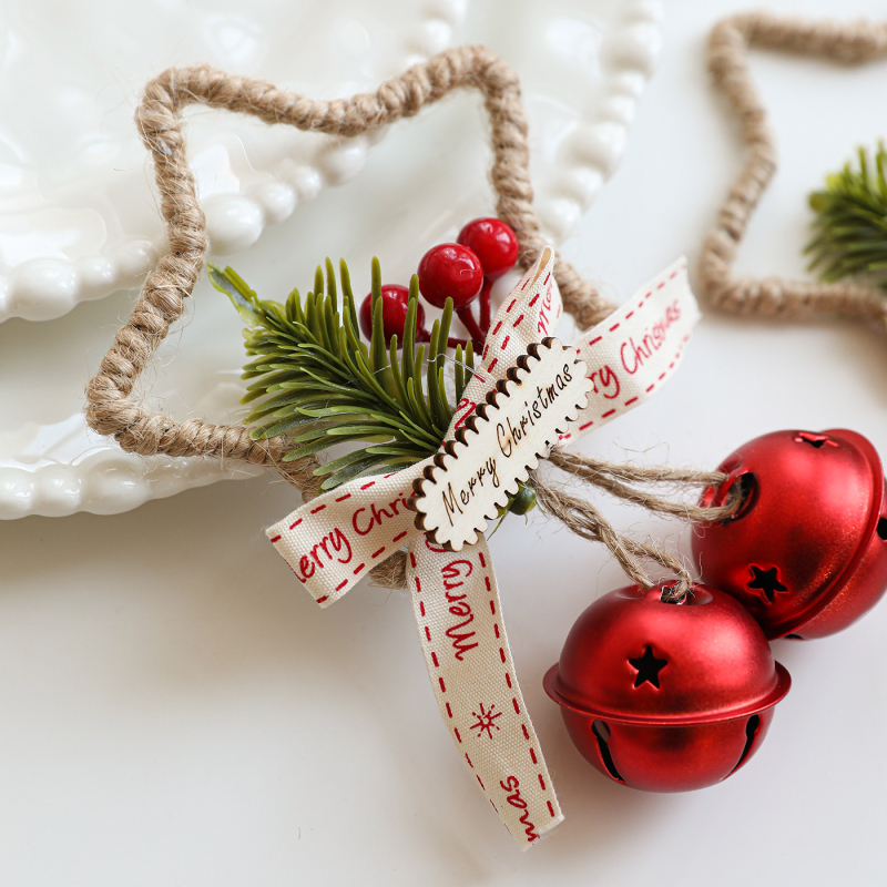 Henggang Μεταλλική Τέχνη Πεντακόρυφος Αστέρι Καμπάνα Διακόσμηση Χριστουγέννων