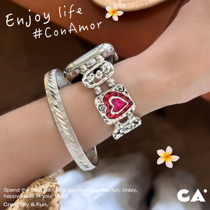 Emalirani metalni kaiš za Apple Watch – Kompatibilan s Apple Watch, bez kopče, prilagođene veličine sučelja