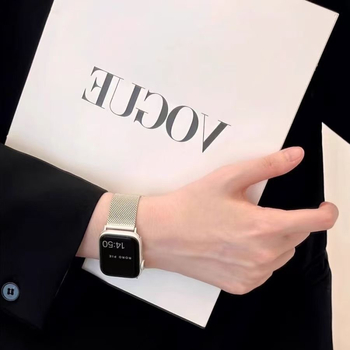 Kaiš za Xiaomi Mi Band 9 Pro s Milanese sklopivom kopčom, metalni remen, unisex