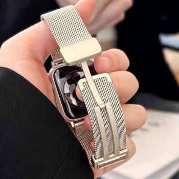 Kaiš za Xiaomi Mi Band 9 Pro s Milanese sklopivom kopčom, metalni remen, unisex