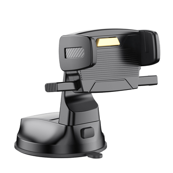 Βάση τηλεφώνου αυτοκινήτου με βεντούζα για ταμπλό/κεντρική κονσόλα, ρυθμιζόμενες γωνίες, αυτόματο κλείδωμα, συμβατή με ασύρματη φόρτιση