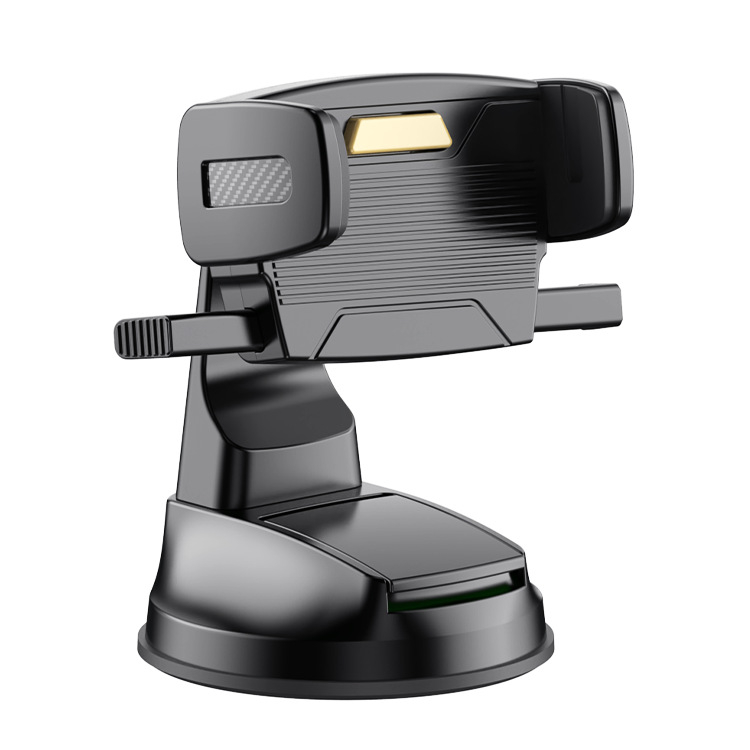 Βάση τηλεφώνου αυτοκινήτου με βεντούζα για ταμπλό/κεντρική κονσόλα, ρυθμιζόμενες γωνίες, αυτόματο κλείδωμα, συμβατή με ασύρματη φόρτιση