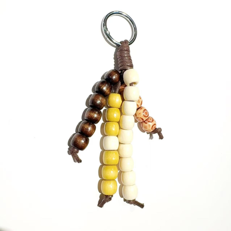 Kulcstartó szőrös golyóval – kreatív dizájn, OL-stílusú divat, egyedileg csomagolva