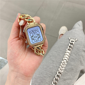 Metalna narukvica za Apple Watch, univerzalna kompatibilnost, jednostavan stil, širina 20 mm/22 mm, kopča