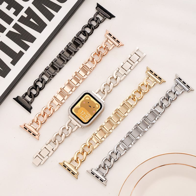 Metalna narukvica za Apple Watch, univerzalna kompatibilnost, jednostavan stil, širina 20 mm/22 mm, kopča