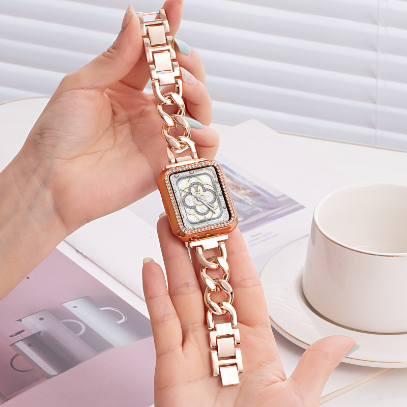 Metalna narukvica za Apple Watch, univerzalna kompatibilnost, jednostavan stil, širina 20 mm/22 mm, kopča