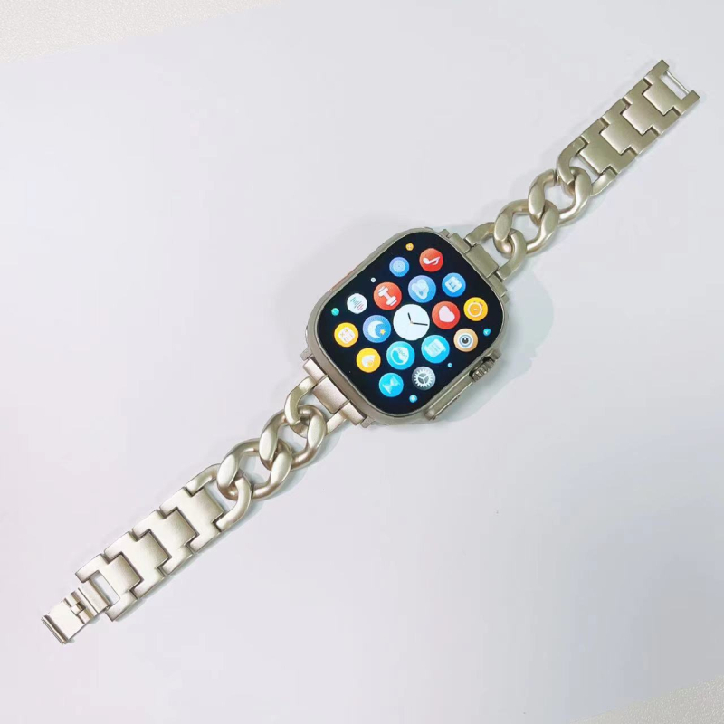Metalna narukvica za Apple Watch, univerzalna kompatibilnost, jednostavan stil, širina 20 mm/22 mm, kopča