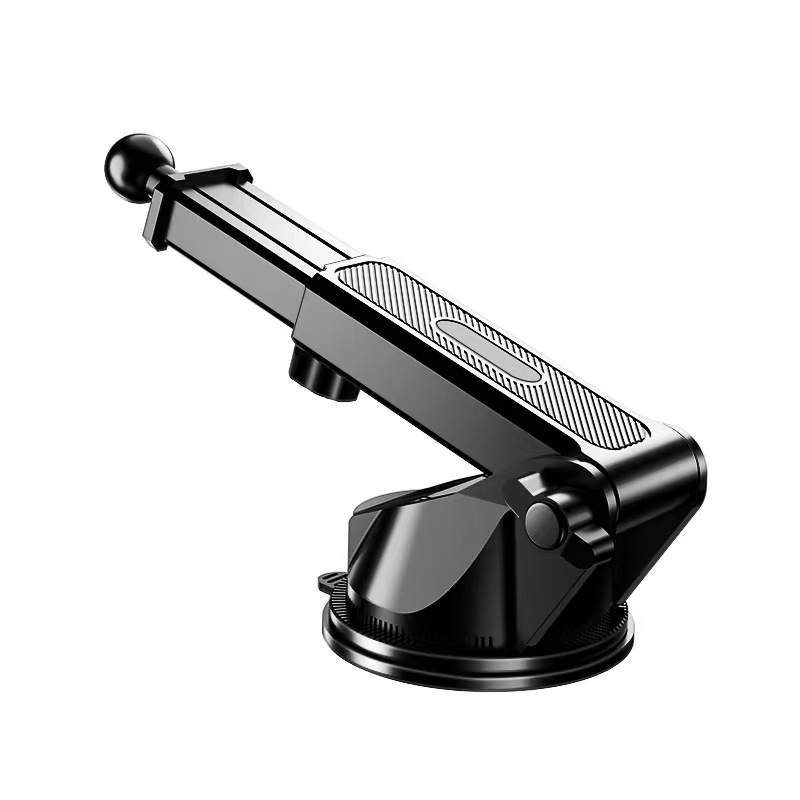 Държач за телефон за автомобил със вакуумна чашка и автоматично заключване; универсална съвместимост, монтаж върху табло, без захранване