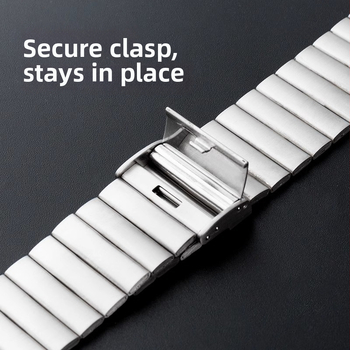 Nehrđajući čelični satni remen s uzorkom bambusa, 22 mm, kompatibilan s Apple Watch, Huawei i Samsung DW