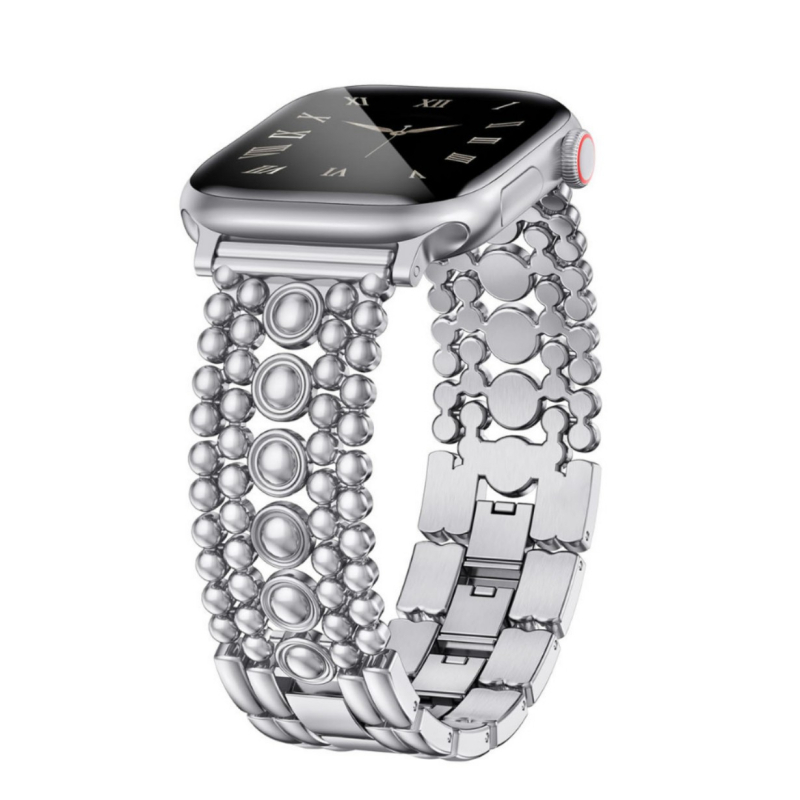 Metalni kaiš za Apple Watch, 20 mm, kopča na gumb, ženski poslovni stil, kompatibilan s Apple Watch