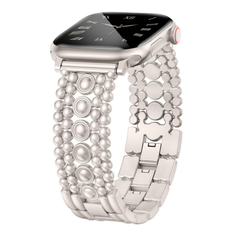 Metalni kaiš za Apple Watch, 20 mm, kopča na gumb, ženski poslovni stil, kompatibilan s Apple Watch