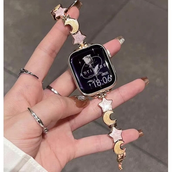 Star Moon Quicksand metalni remen za Apple Watch – ženski model