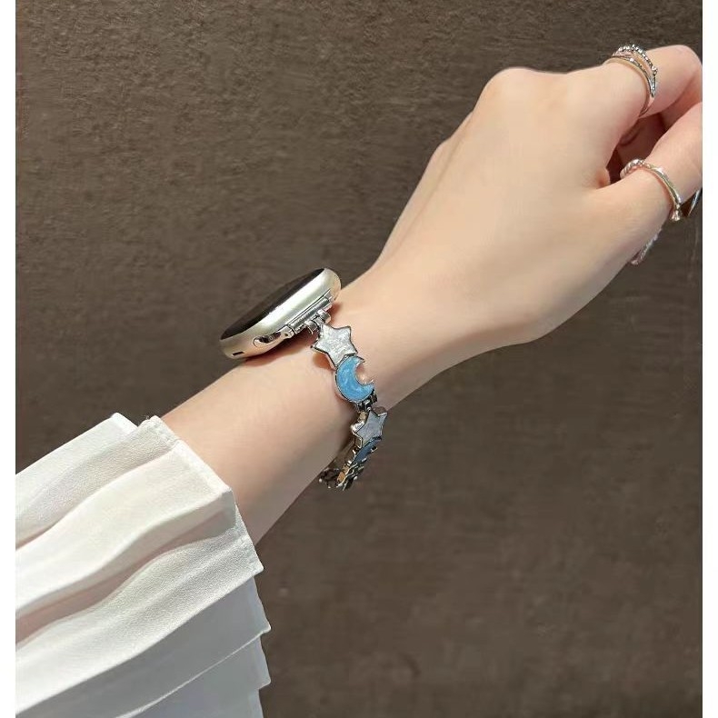 Star Moon Quicksand metalni remen za Apple Watch – ženski model