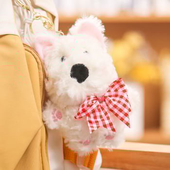 West Highland Terrier λούτρινο κλειδοθήκη για τσάντα — γούρι, γέμισμα PP Cotton, crystal-soft plush, εξατομικευμένη επεξεργασία