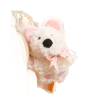 West Highland Terrier λούτρινο κλειδοθήκη για τσάντα — γούρι, γέμισμα PP Cotton, crystal-soft plush, εξατομικευμένη επεξεργασία