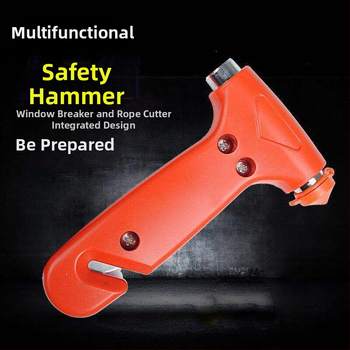 Automobilski hitni alat 2 u 1: spašavajući čekić, rezanje užadi i razbijač stakla, ABS, 0,12 kg