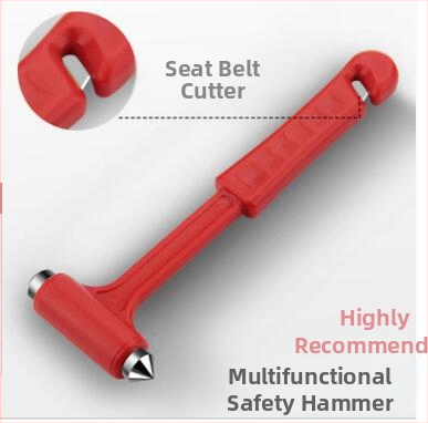 Automobilski hitni alat 2 u 1: spašavajući čekić, rezanje užadi i razbijač stakla, ABS, 0,12 kg