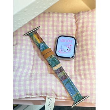 Curea Apple Watch Bo shi din pânză, cataramă cu pin, cod 006, compatibil APPLE, lansare 2025