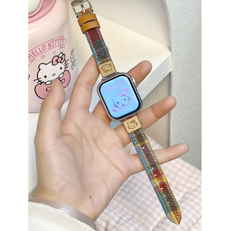 Curea Apple Watch Bo shi din pânză, cataramă cu pin, cod 006, compatibil APPLE, lansare 2025