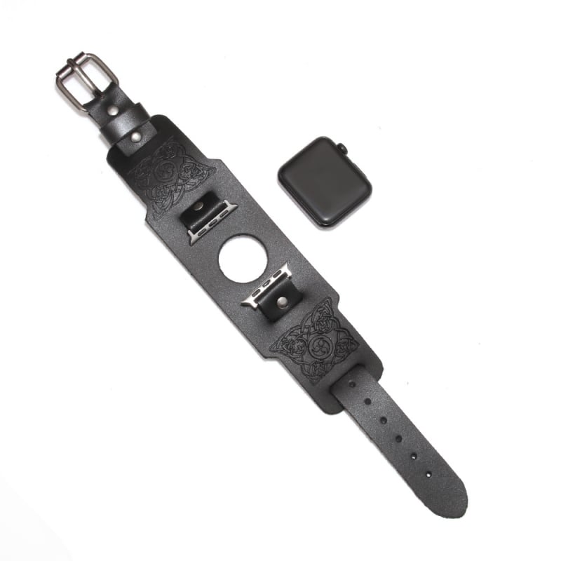 Apple Watch szíj – valódi bőr, univerzális modellekkel kompatibilis, egzotikus retro dizájn, irodalom és művészet retro stílus – Téli 2023 kollekció