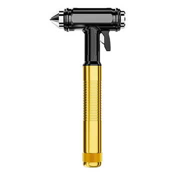 RUNDONG Auto Accessories Autó biztonsági kalapács üvegbetörővel, 45# szénacél, 400 g