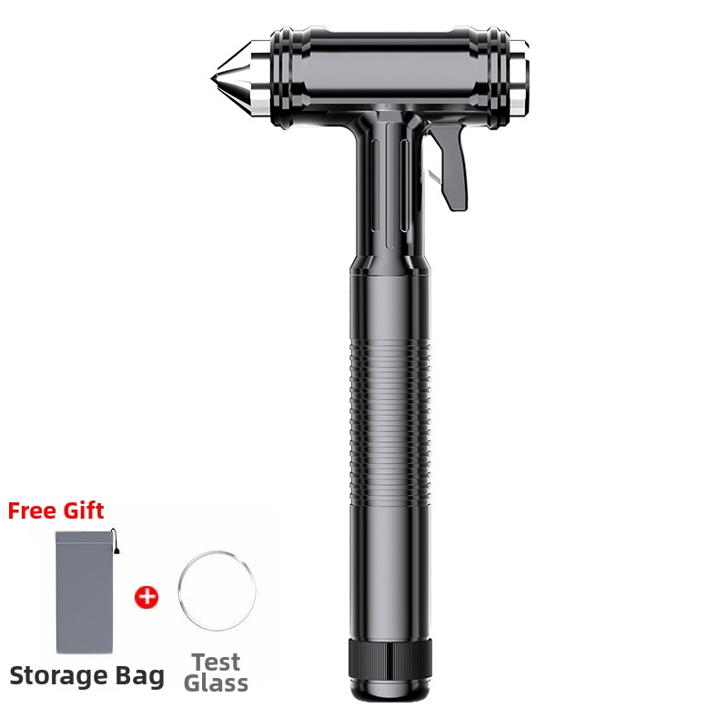 RUNDONG Auto Accessories Autó biztonsági kalapács üvegbetörővel, 45# szénacél, 400 g