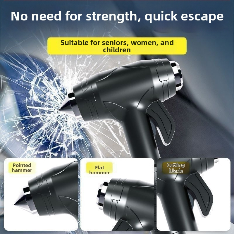 Auto sigurnosni čekić s prekidačem prozora i rezačem — volfram čelik, porijeklo: Kina, marka: Drugo, prerada: Nema