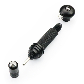 Prijenosni razbijač prozora automobila s wolfram čeličnom iglom za paljenje, višenamjenski sigurnosni čekić, kućište od avionskog aluminijskog legura, težina 67 g, mogućnost prilagodbe