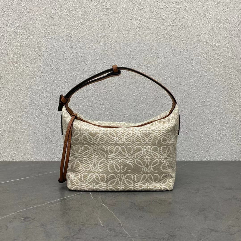Torba za pazuh s Cubi Jacquard vezom, Lunch Box stil, platnena vanjska strana, poliester podstava, skriveni džep na zip