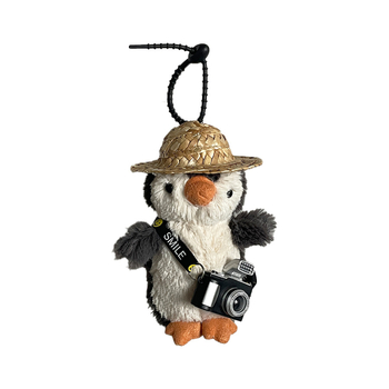 Плюшено окачване Peanut Penguin, дрехи за преобличане, персонализирани рисунки, къс плюш с PP памук, за възраст 7–14 години