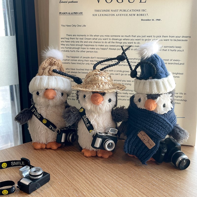 Плюшено окачване Peanut Penguin, дрехи за преобличане, персонализирани рисунки, къс плюш с PP памук, за възраст 7–14 години