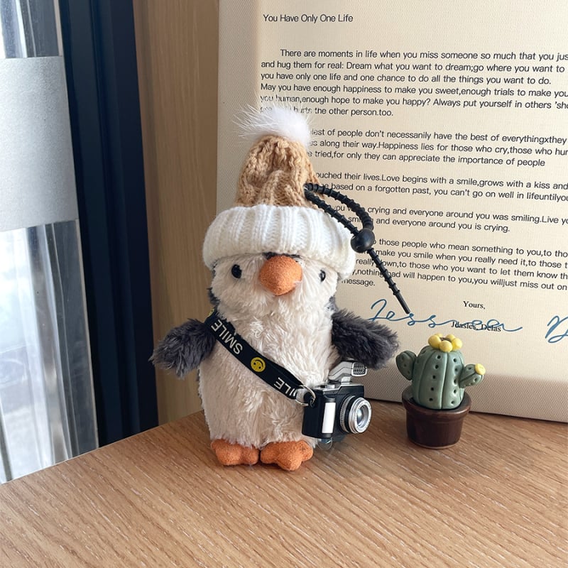 Плюшено окачване Peanut Penguin, дрехи за преобличане, персонализирани рисунки, къс плюш с PP памук, за възраст 7–14 години