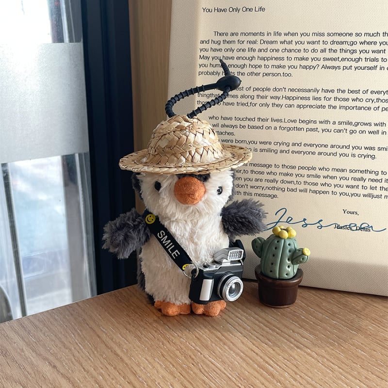 Плюшено окачване Peanut Penguin, дрехи за преобличане, персонализирани рисунки, къс плюш с PP памук, за възраст 7–14 години