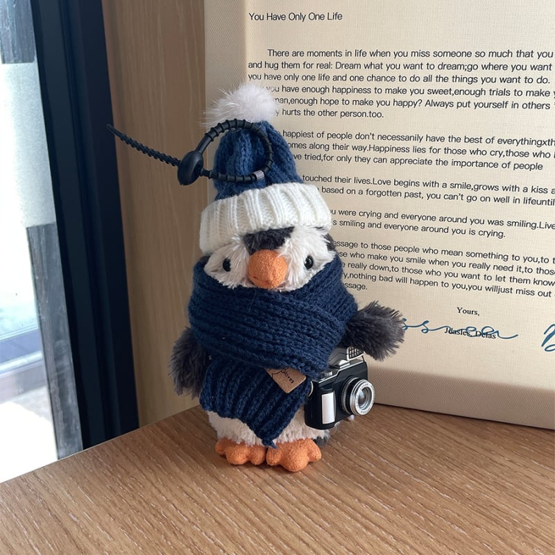 Плюшено окачване Peanut Penguin, дрехи за преобличане, персонализирани рисунки, къс плюш с PP памук, за възраст 7–14 години