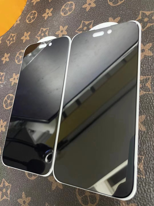 Protecție ecran din sticlă temperată pentru iPhone 14 Pro Max - Anti-Peep, acoperire completă, rezistent la căderi