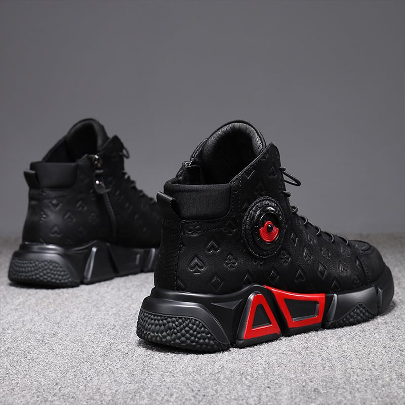 Ghete Martin, exterior din piele de primul strat, talpă PU, căptușeală din piele de porc, fermoar lateral, toc de 3–5 cm, cizme de iarnă