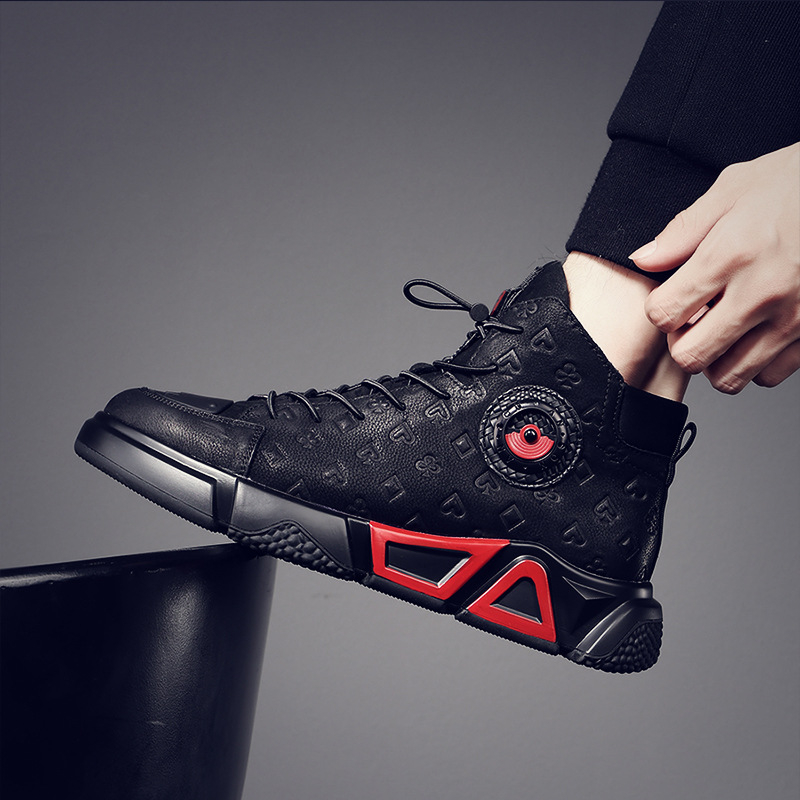 Ghete Martin, exterior din piele de primul strat, talpă PU, căptușeală din piele de porc, fermoar lateral, toc de 3–5 cm, cizme de iarnă