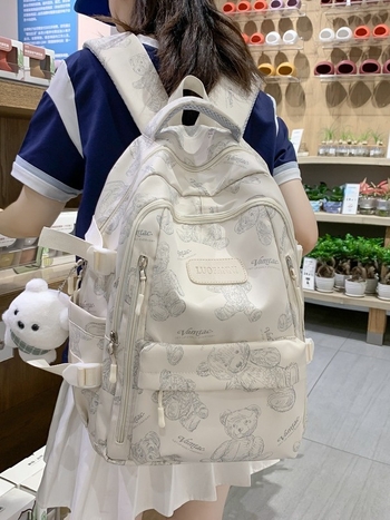 Rucsac școlar pentru elevi, ușor, capacitate 20–35L, material Oxford, căptușeală din nylon, potrivit pentru laptop de 15 inch, bretele curbate, stil urban-stradal