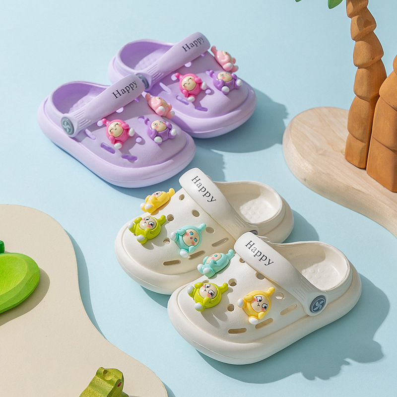 Sandale pentru copii Baotou stil – EVA partea superioară, antiderapant, talpă moale, unisex, vara 2024