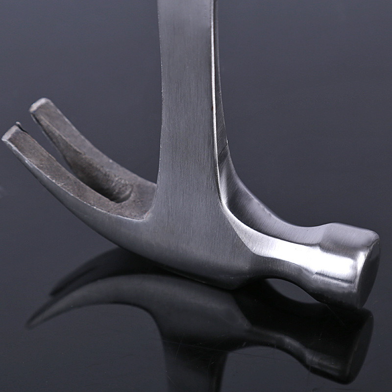 Σφυρί με γατζάκι, κεφάλι από υψηλού άνθρακα ατσάλι, λαβή από σίδηρο, αντιδονητικό σχέδιο, καθαρό βάρος 0,5 kg