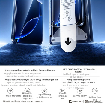 Remax Προστασία Οθόνης από Θερμώ Γυαλί για iPhone 14 Pro Max, 2 τεμάχια, HD, Αντι-κατάσκοπευση, Λεπτή Άκρη