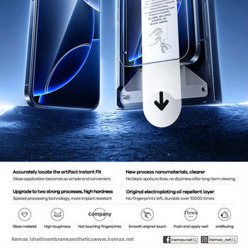 Remax Προστασία Οθόνης από Θερμώ Γυαλί για iPhone 14 Pro Max, 2 τεμάχια, HD, Αντι-κατάσκοπευση, Λεπτή Άκρη