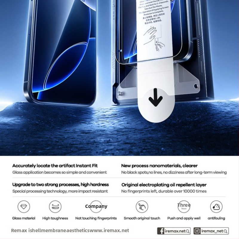 Remax Προστασία Οθόνης από Θερμώ Γυαλί για iPhone 14 Pro Max, 2 τεμάχια, HD, Αντι-κατάσκοπευση, Λεπτή Άκρη