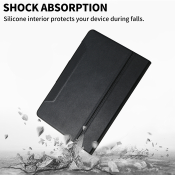 Θήκη προστασίας από δέρμα για Apple iPad Pro 11, ανάγλυφο γνήσιο δέρμα, πλήρες επιχειρηματικό ύφος, λειτουργία ύπνου, ανθεκτική σε πτώσεις, στήριγμα/βάση, διάχυση θερμότητας