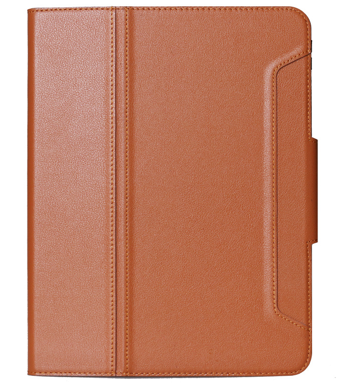 Θήκη προστασίας από δέρμα για Apple iPad Pro 11, ανάγλυφο γνήσιο δέρμα, πλήρες επιχειρηματικό ύφος, λειτουργία ύπνου, ανθεκτική σε πτώσεις, στήριγμα/βάση, διάχυση θερμότητας